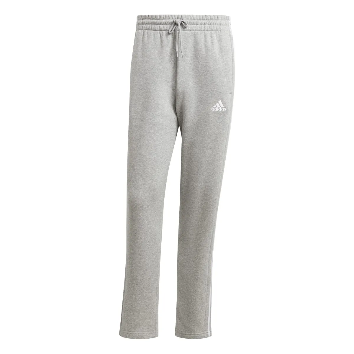 adidas Men's Essentials 3-Stripes Open Hem Fleece Joggers