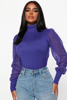 Admire Me Turtleneck Sweater - Periwinkle