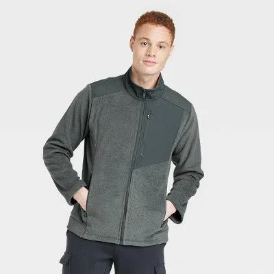 All In Motion Men's Zip-Up Winter Fleece Jacket