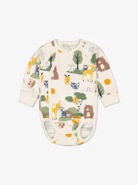 Animal Friends Wraparound Babygrow