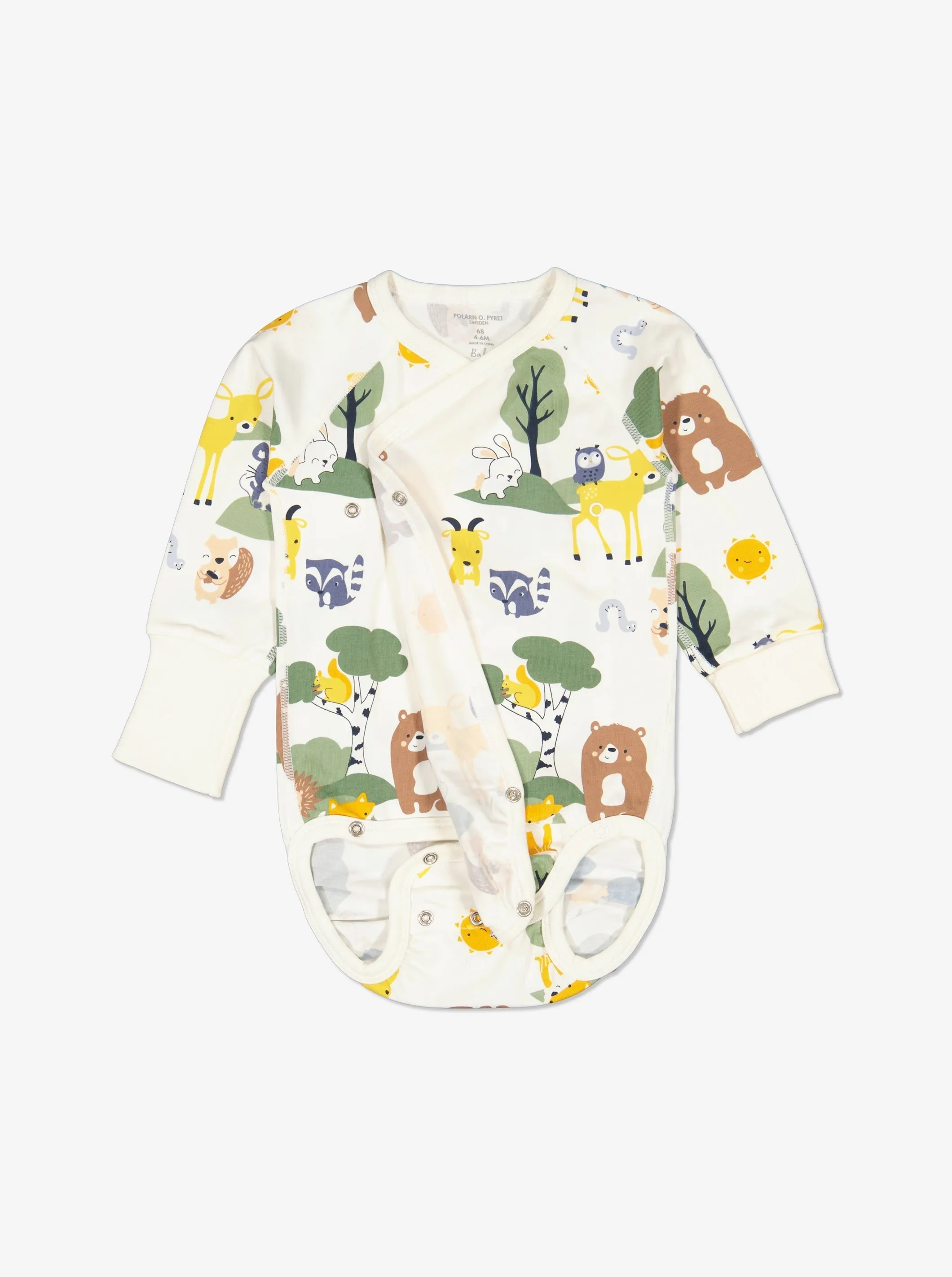 Animal Friends Wraparound Babygrow