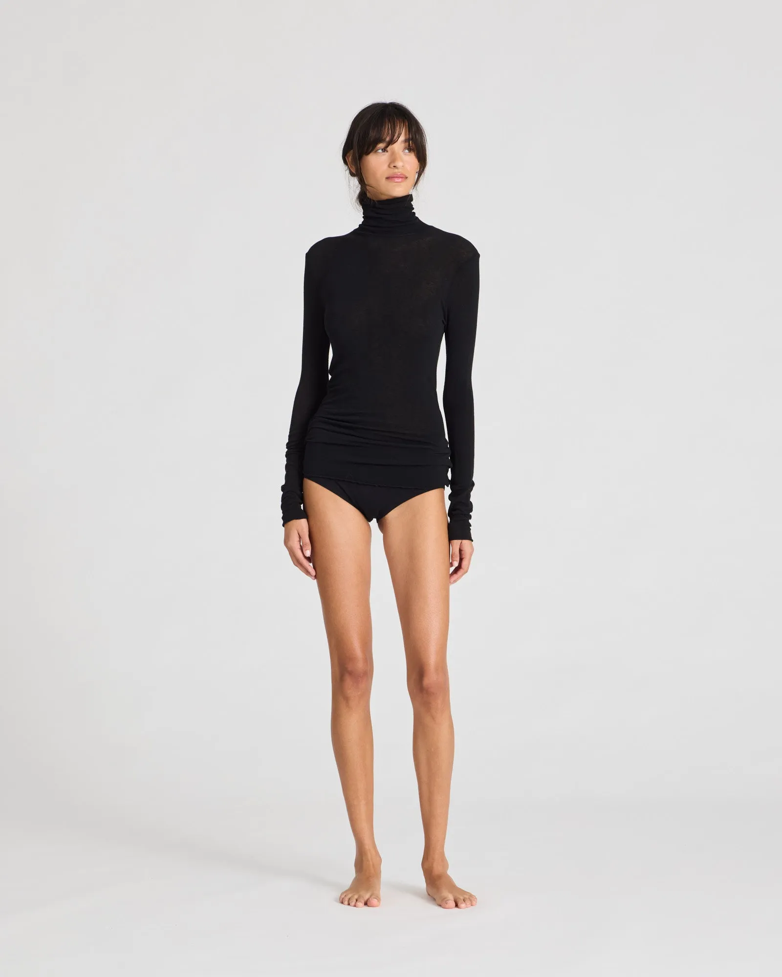 Anna Wool Turtleneck - Black