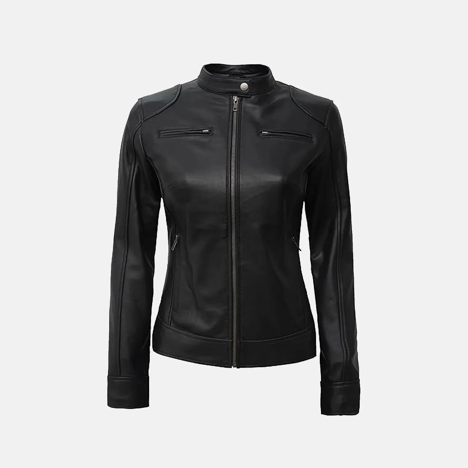 Ariene Leather Biker Jacket | Women's biker jacket