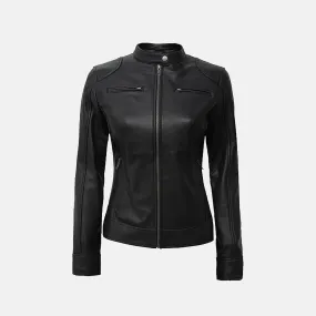 Ariene Leather Biker Jacket | Women's biker jacket