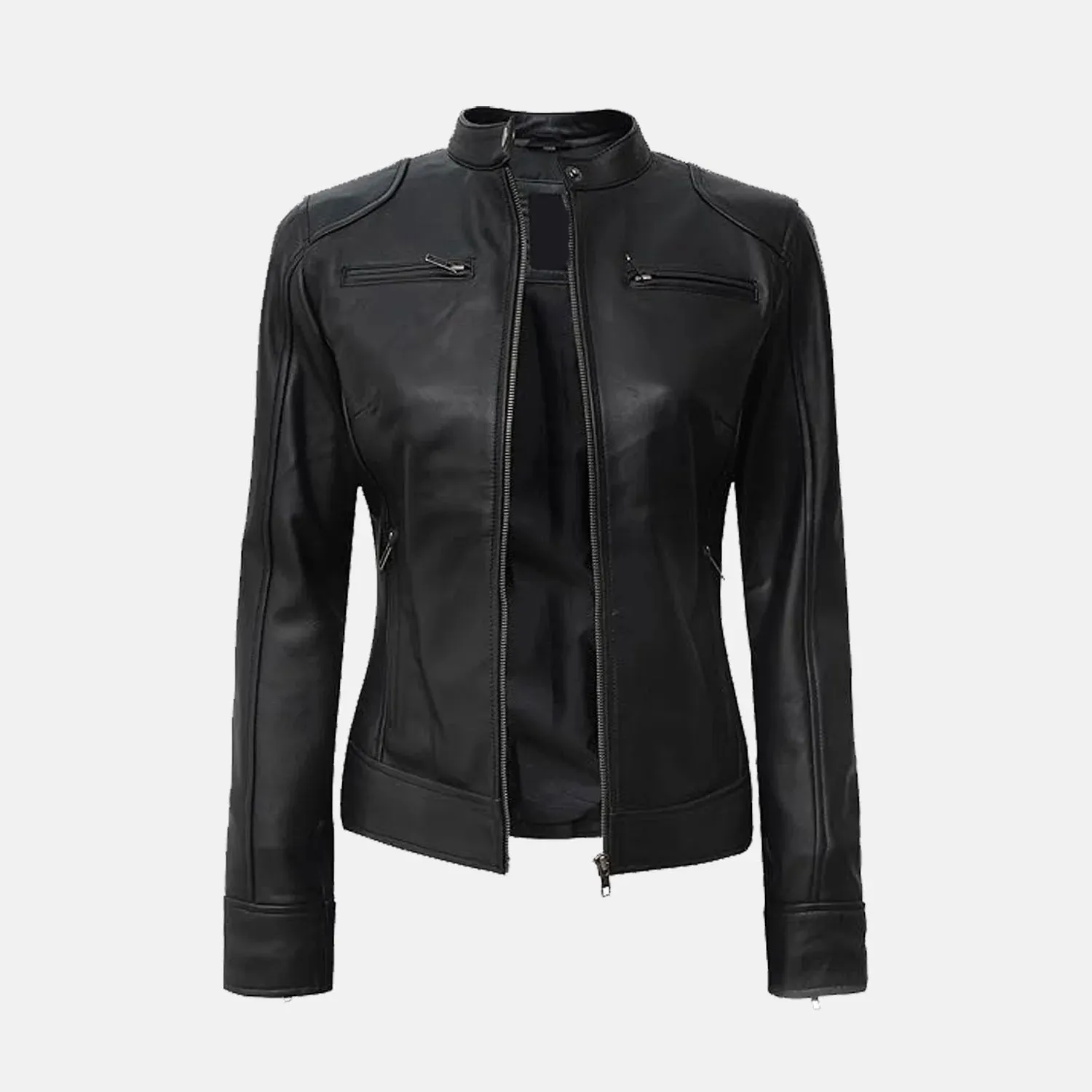 Ariene Leather Biker Jacket | Women's biker jacket