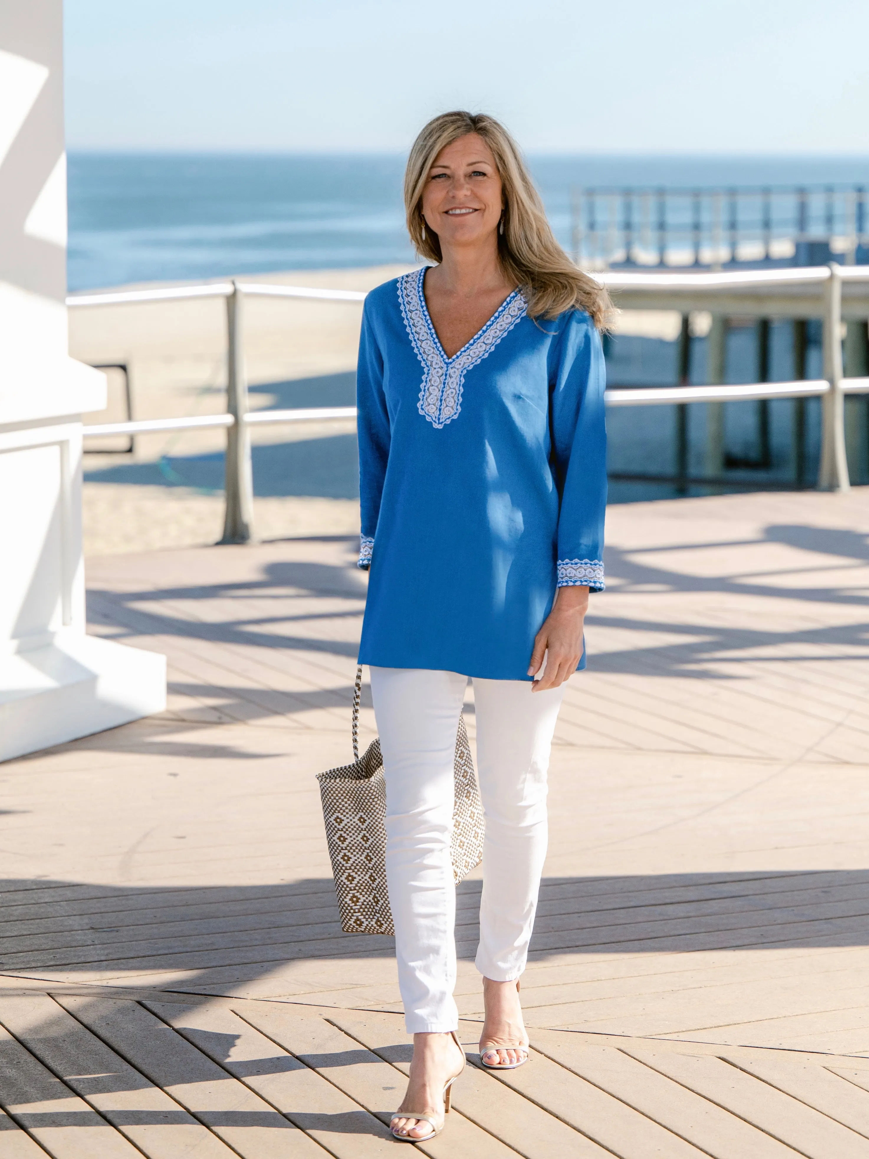 Audrey French Blue Tunic