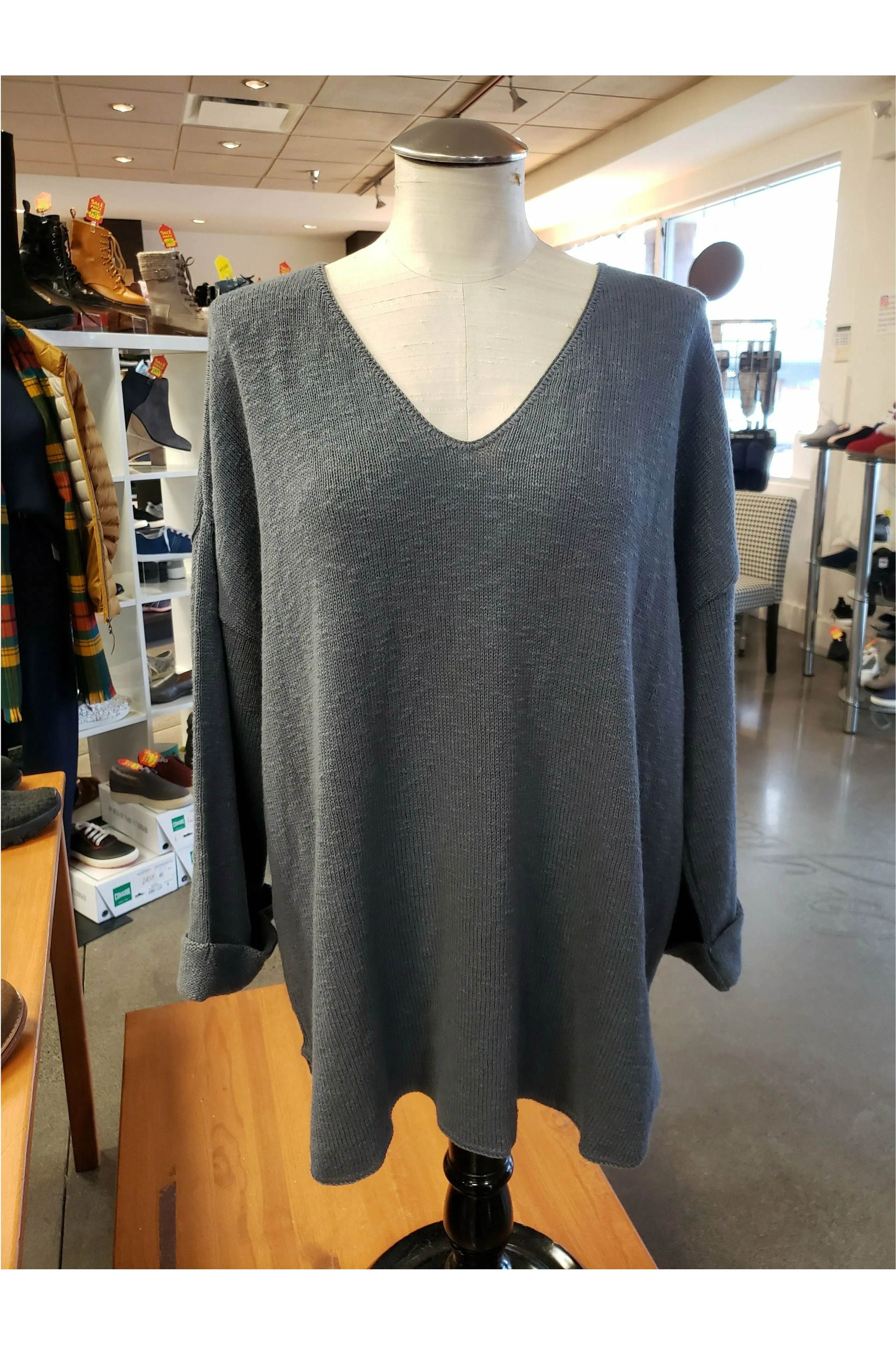 Avalin V-Neck Tunic Sweater - Multiple Colors