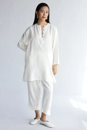 Aviary Tunic Set : Cloud White