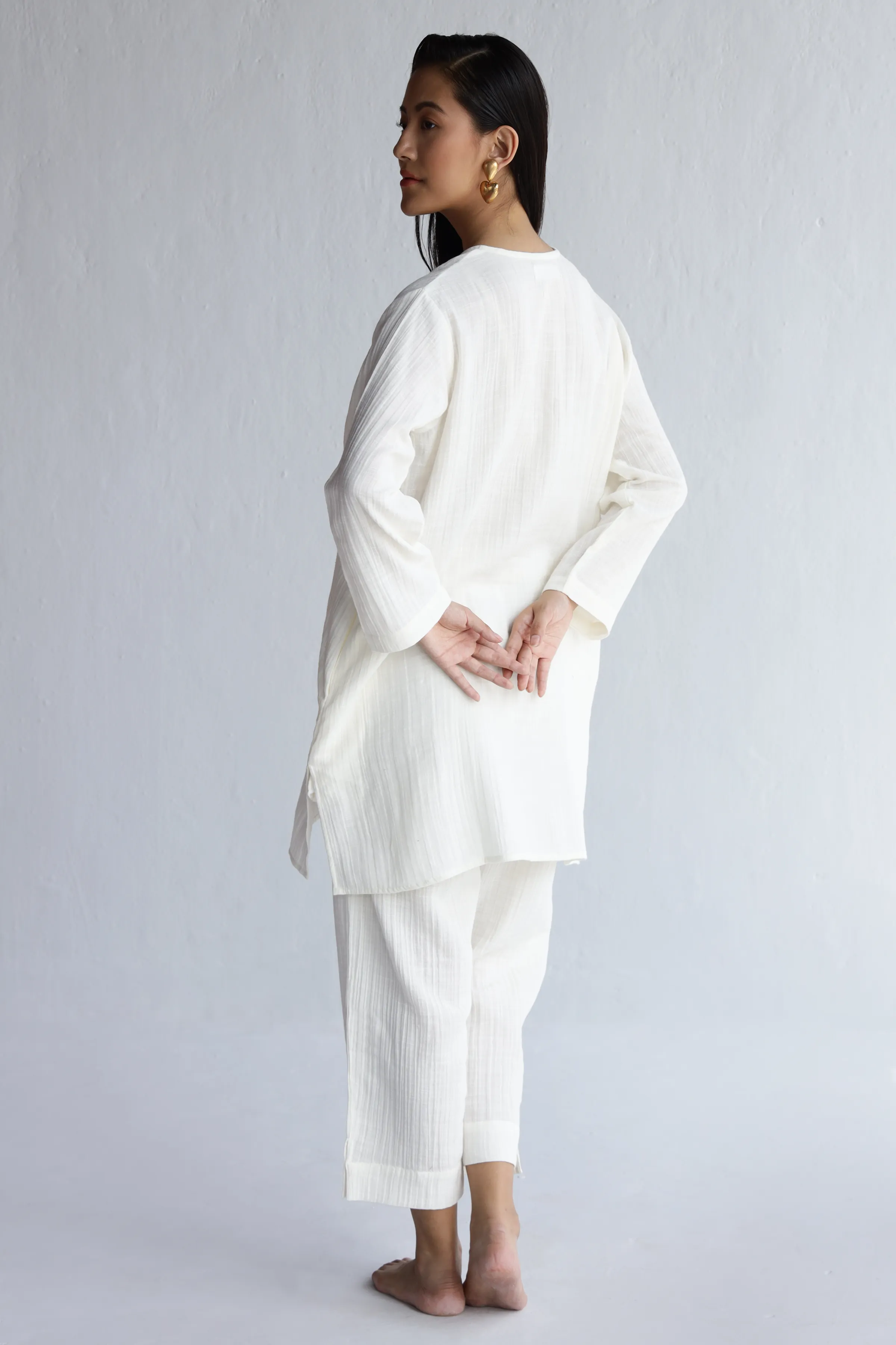 Aviary Tunic Set : Cloud White