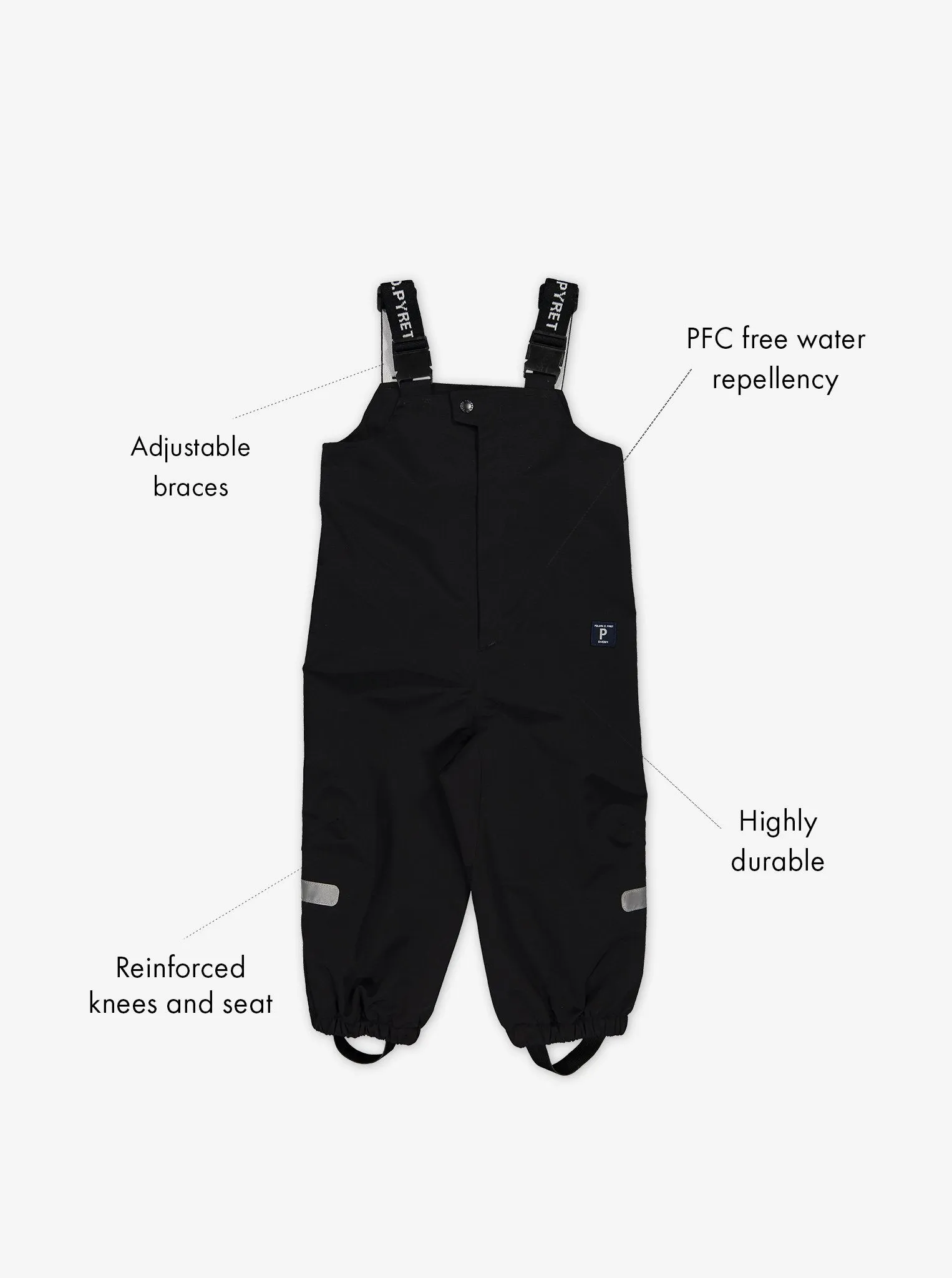 Baby & Kids Waterproof Shell Dungarees