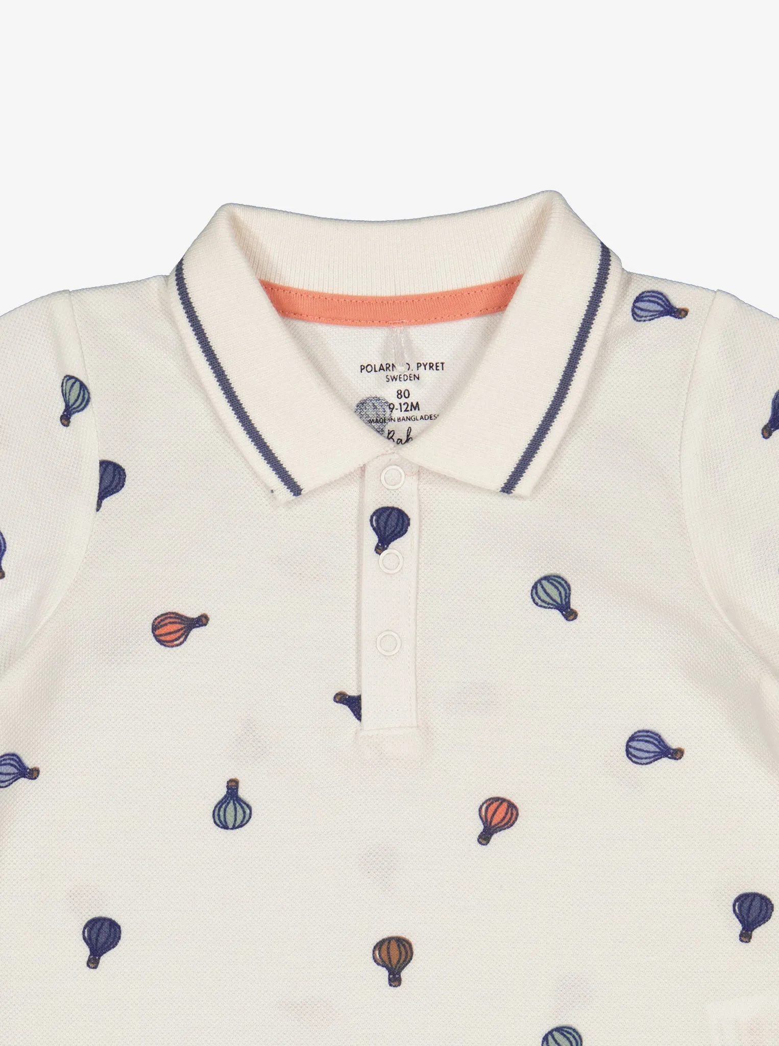 Balloon Print Baby Polo Shirt