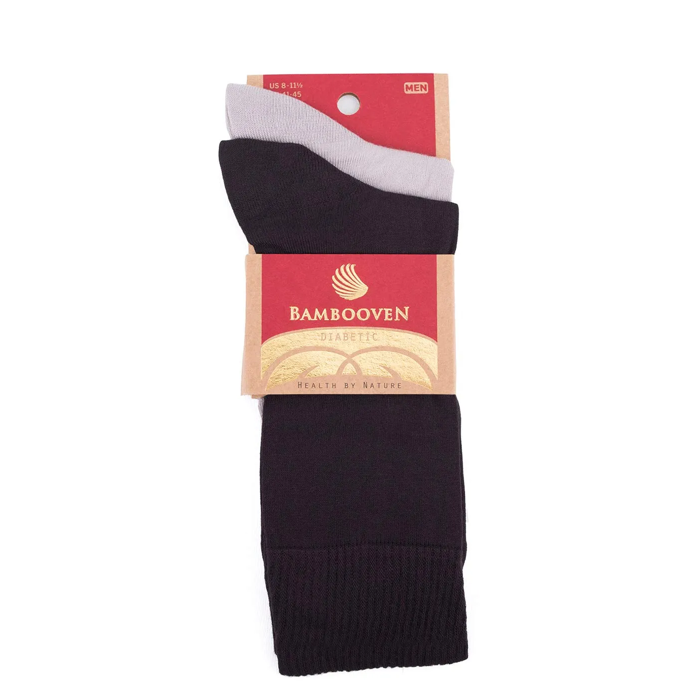 Bambooven Men’s Diabetic Socks - (2 Pack)