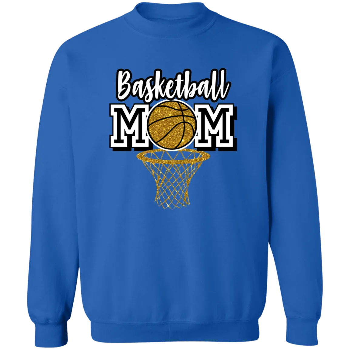 Basketball Mom Crewneck Pullover Sweatshirt