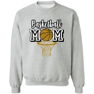 Basketball Mom Crewneck Pullover Sweatshirt