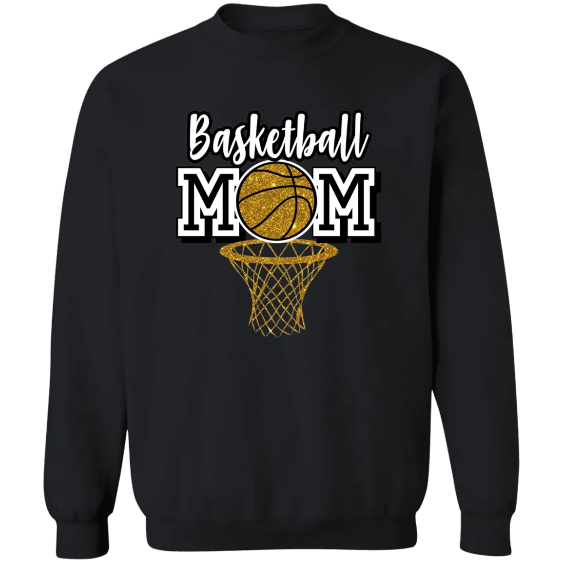 Basketball Mom Crewneck Pullover Sweatshirt