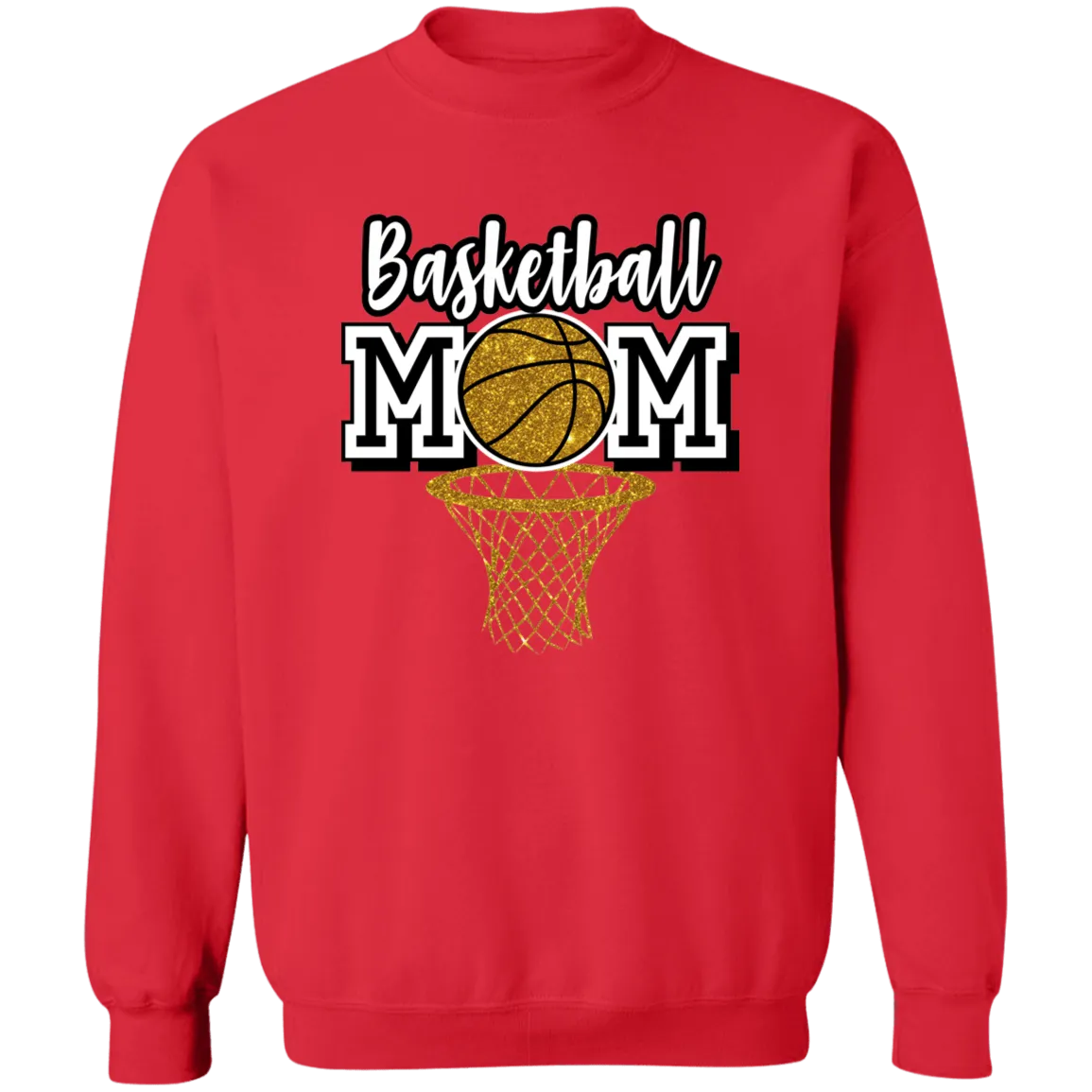 Basketball Mom Crewneck Pullover Sweatshirt