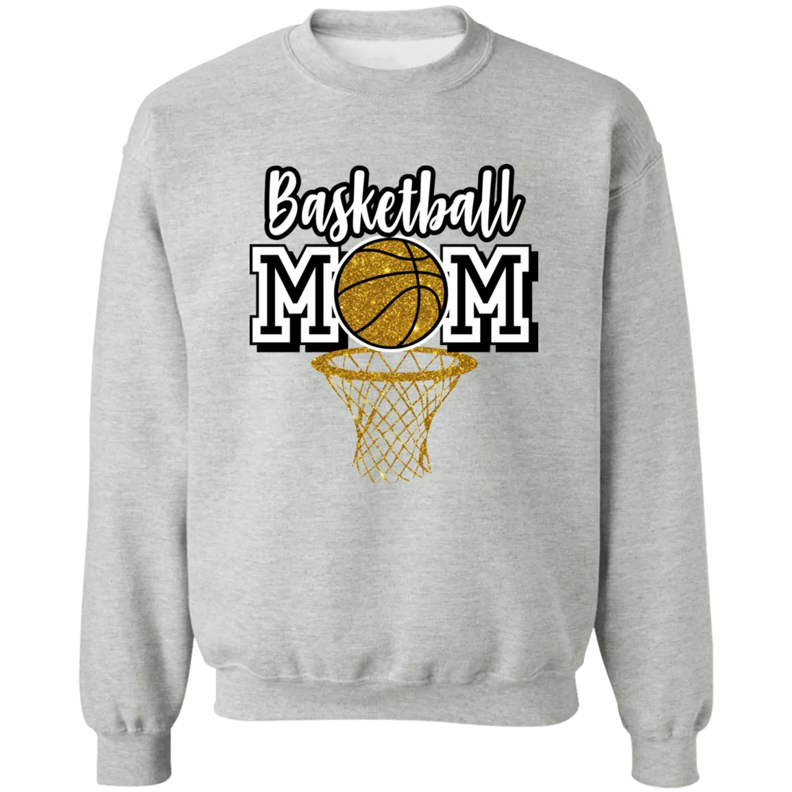 Basketball Mom Crewneck Pullover Sweatshirt