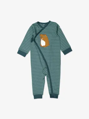 Bear Applique Baby Romper