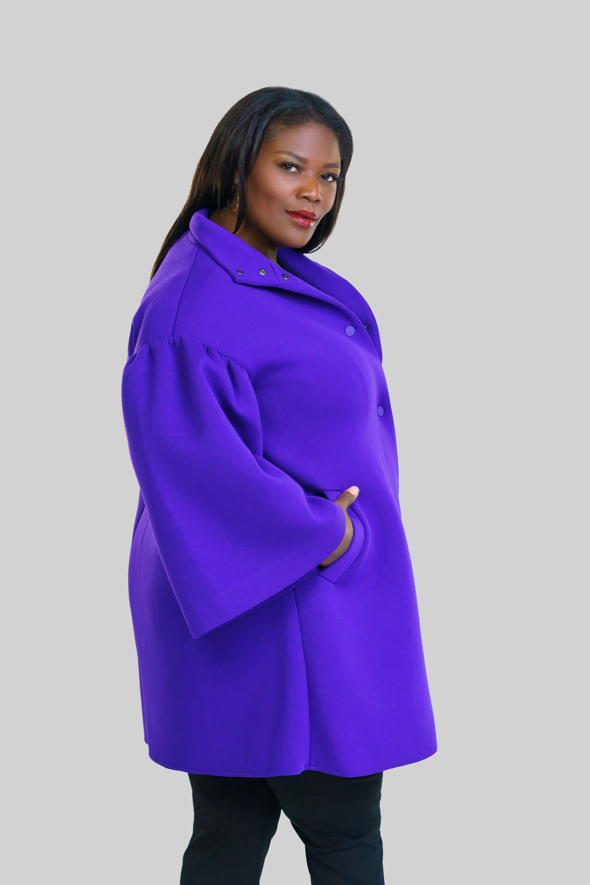 BELL SLEEVE LADY COAT