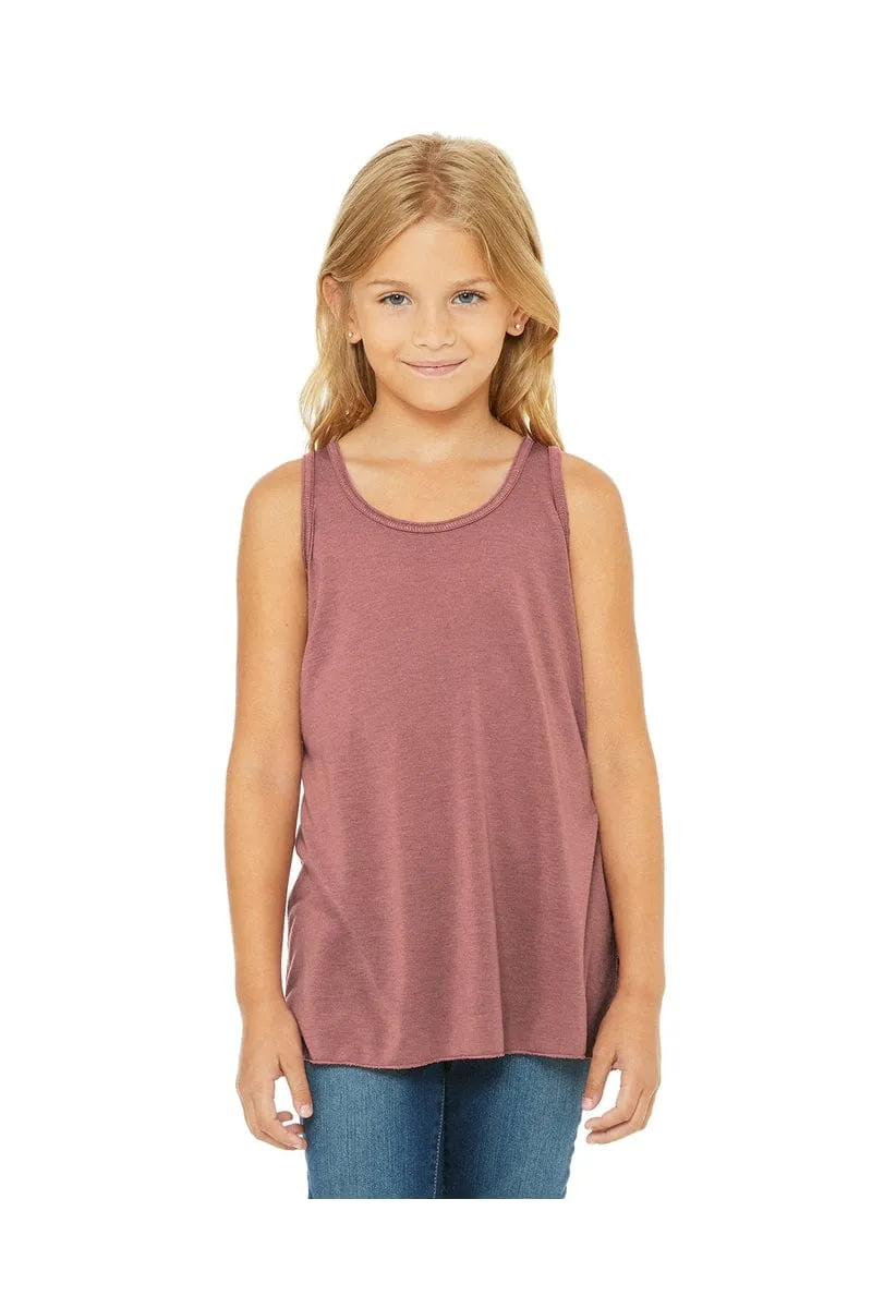 Bella   Canvas B8800Y: Youth Girls Flowy Racerback Tank