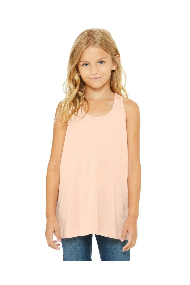 Bella   Canvas B8800Y: Youth Girls Flowy Racerback Tank