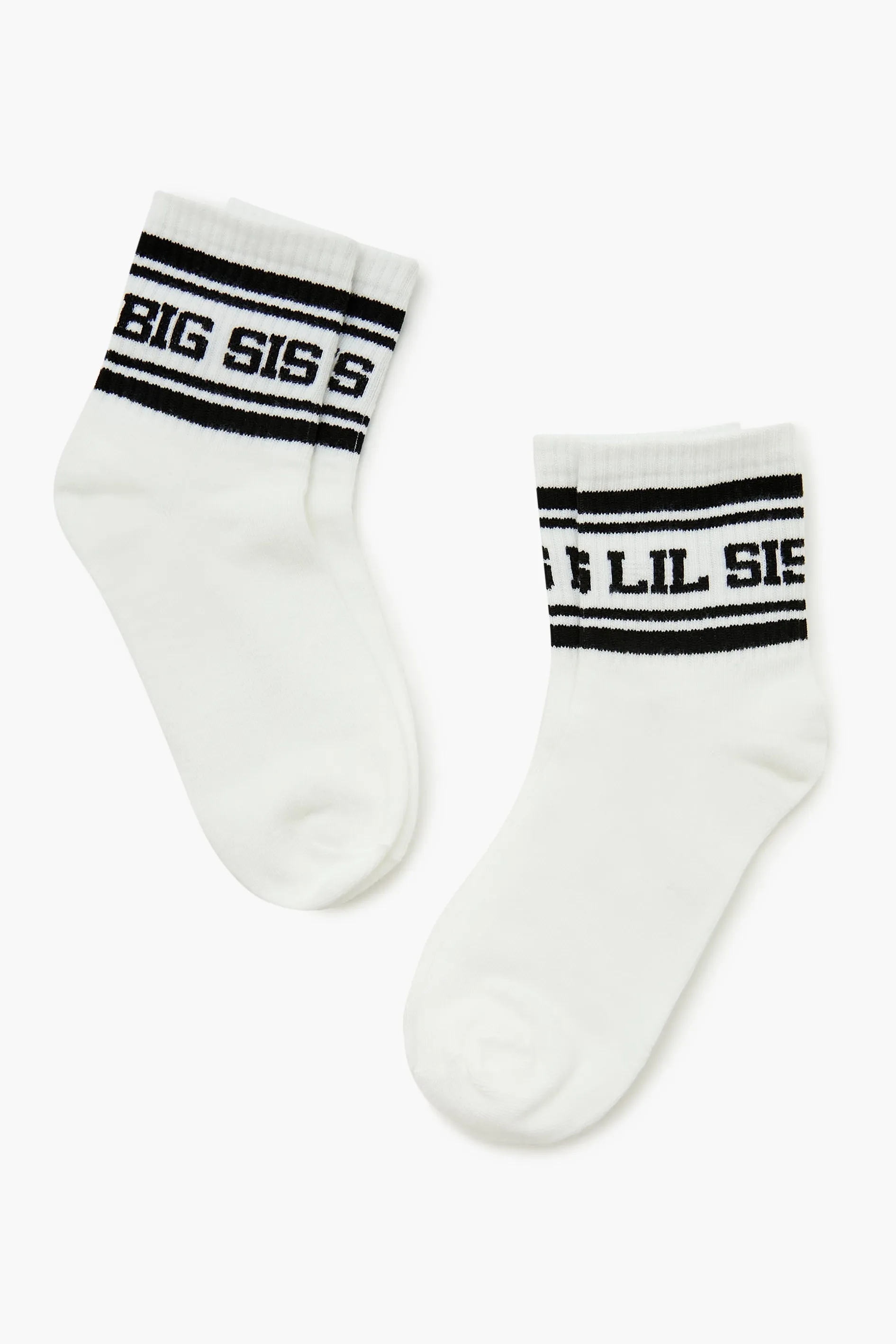 Big Sis Lil Sis Crew Socks  (3 Pack)