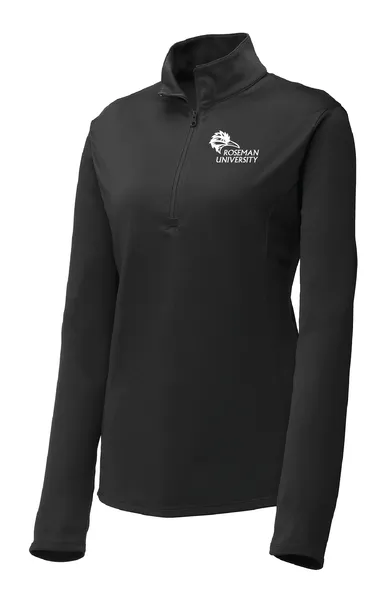 Black 1/4 Zip Lightweight Pullover