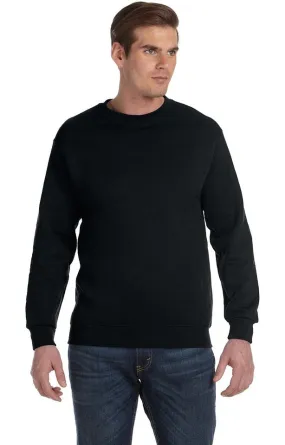 Black Adult Unisex DryBlend® 9 oz., 50/50 Fleece Crew