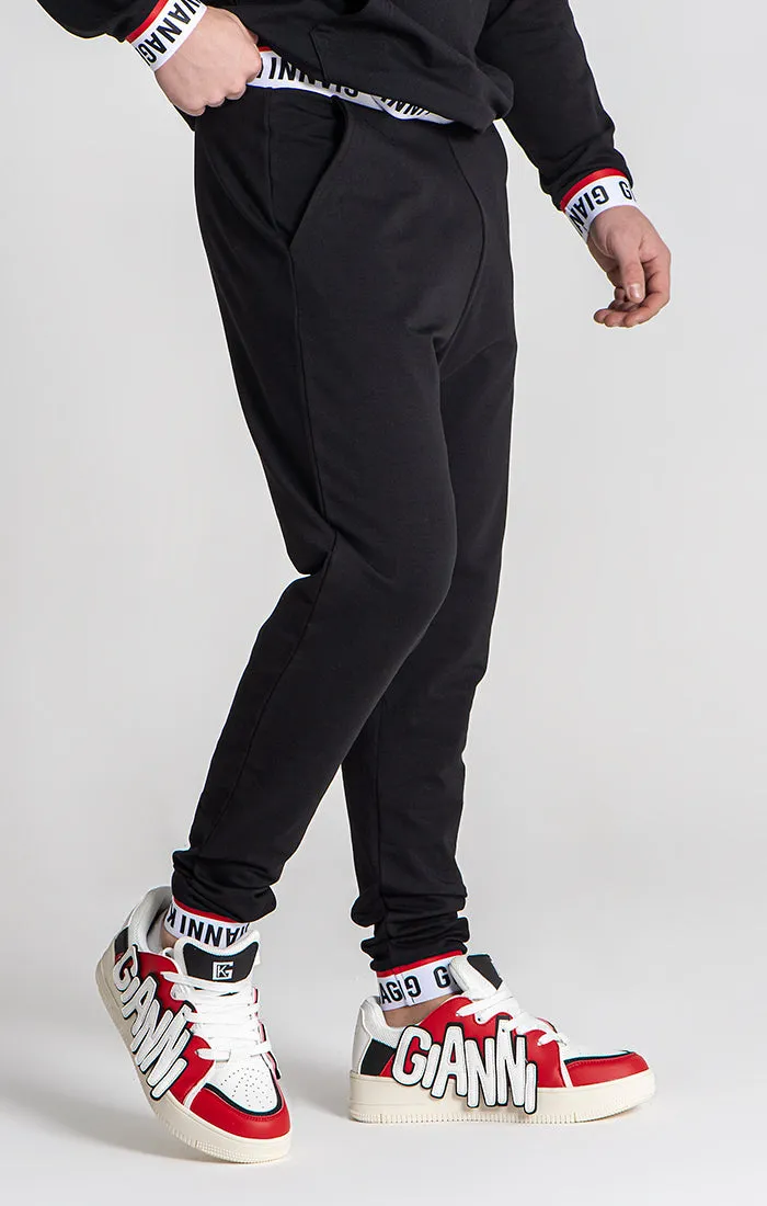 Black Track Joggers