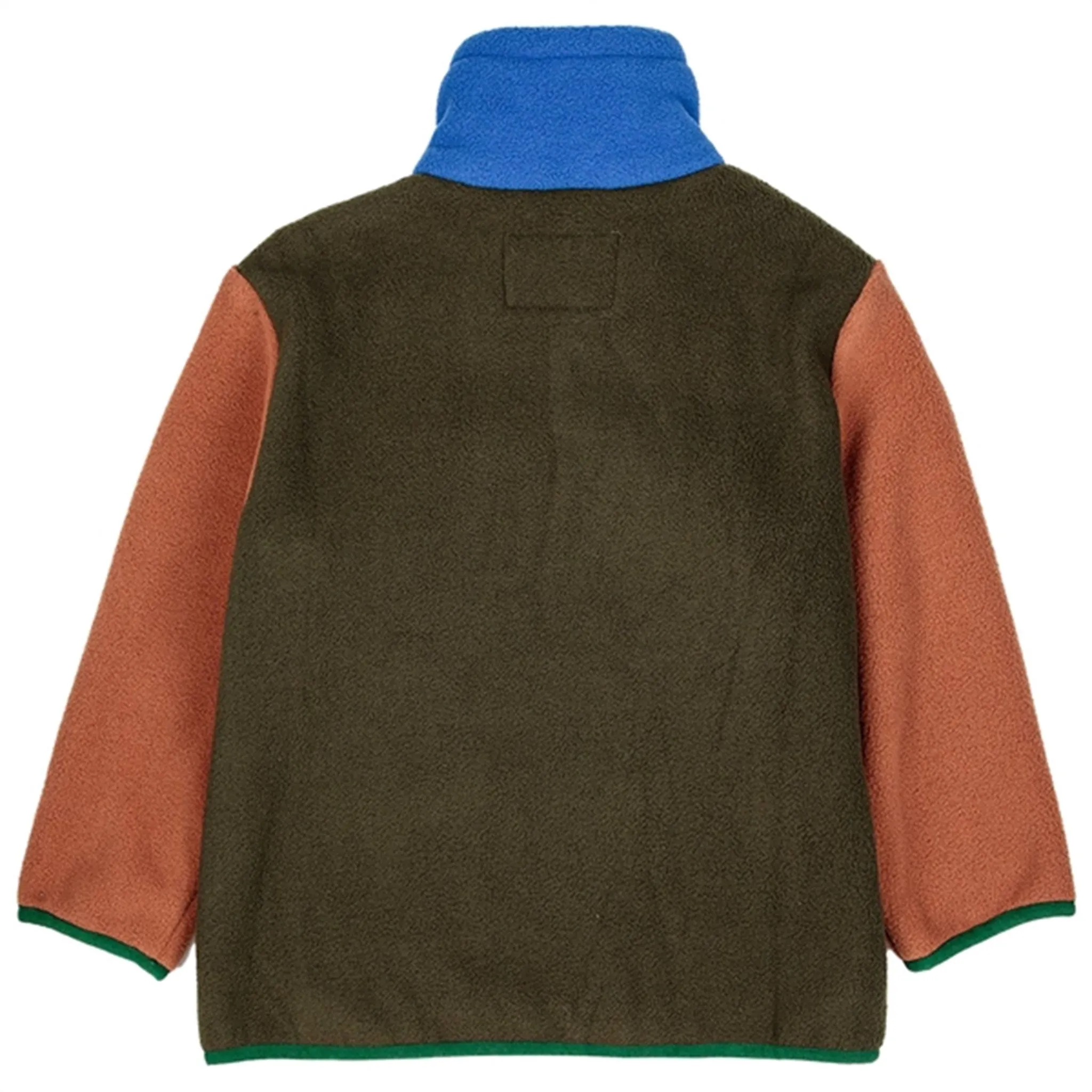 Bobo Choses Khaki Color Block Polar Fleece Jacket