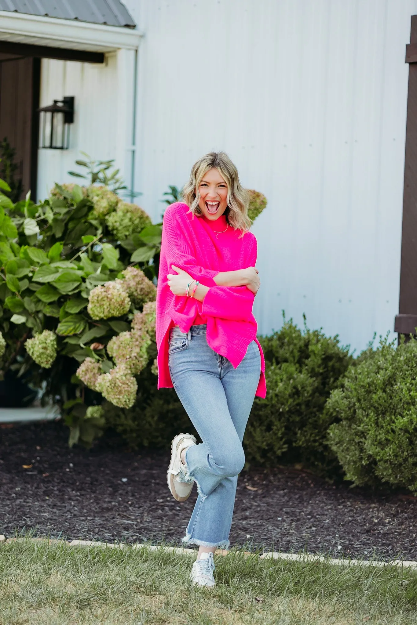 Boho Pink Crush Sweater