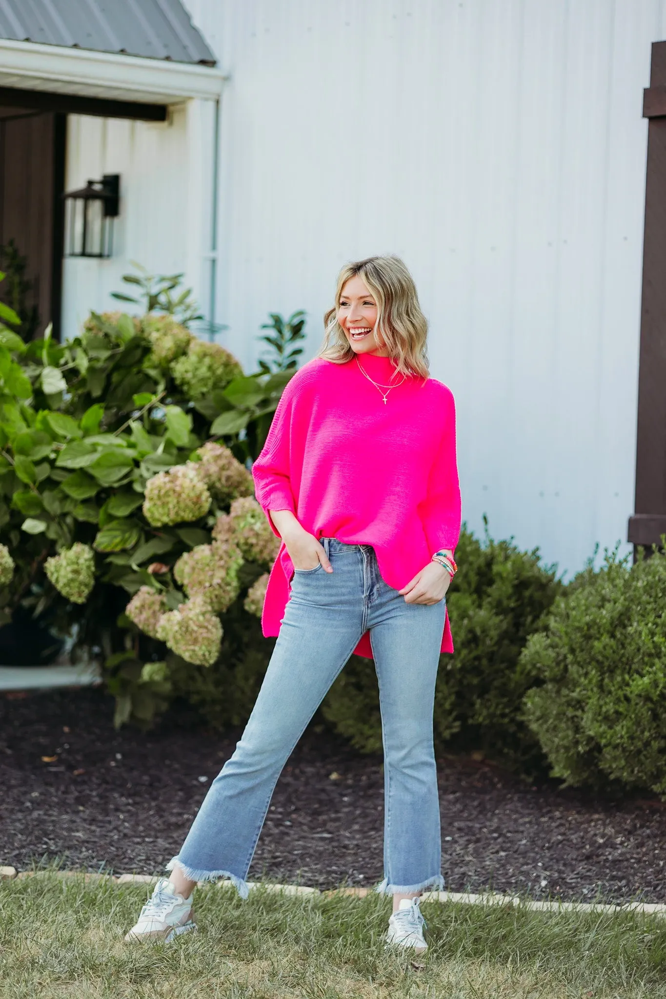 Boho Pink Crush Sweater