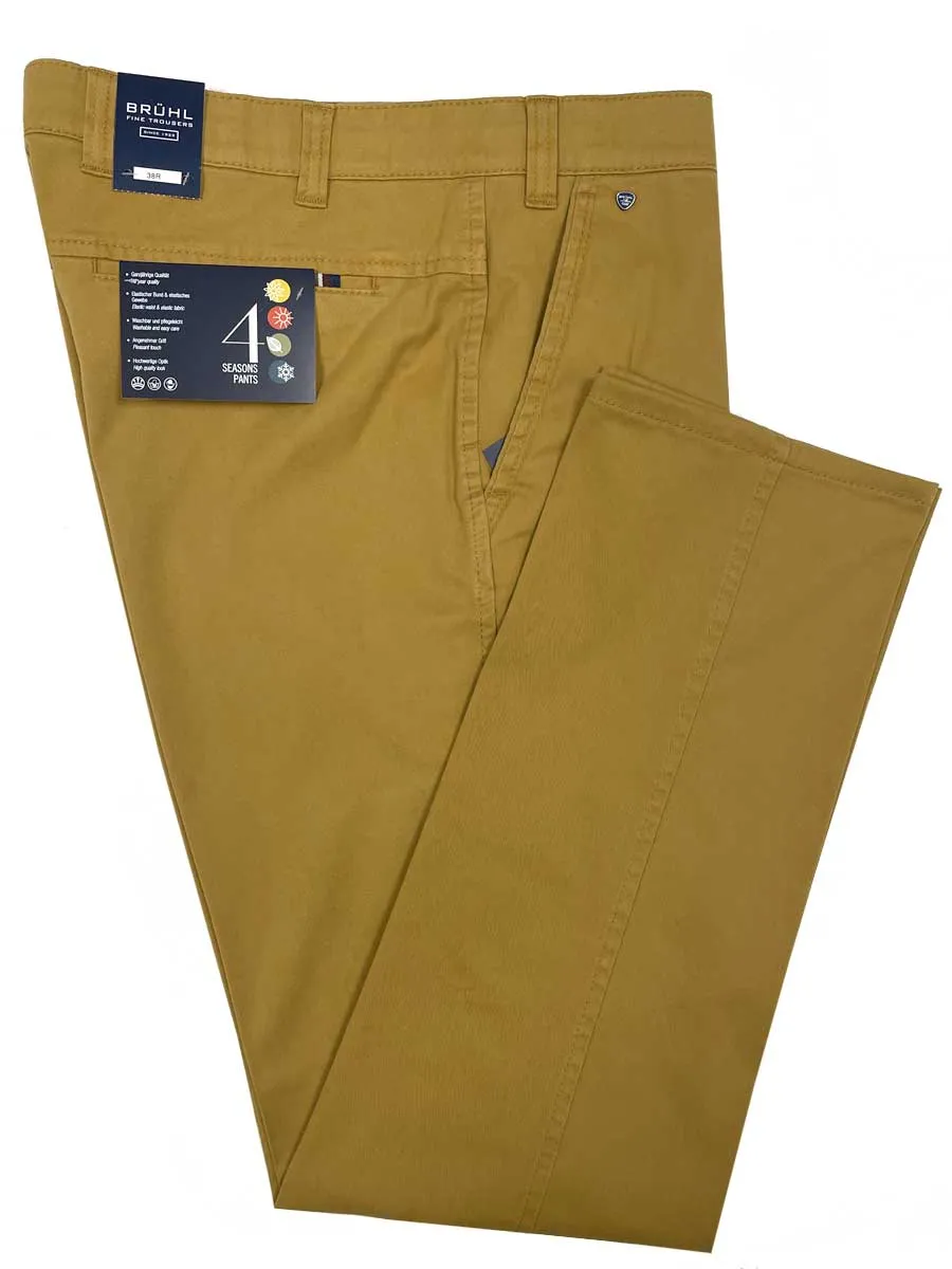 BRUHL Catania B Chinos - Men's Autumn Weight Cotton - Maize