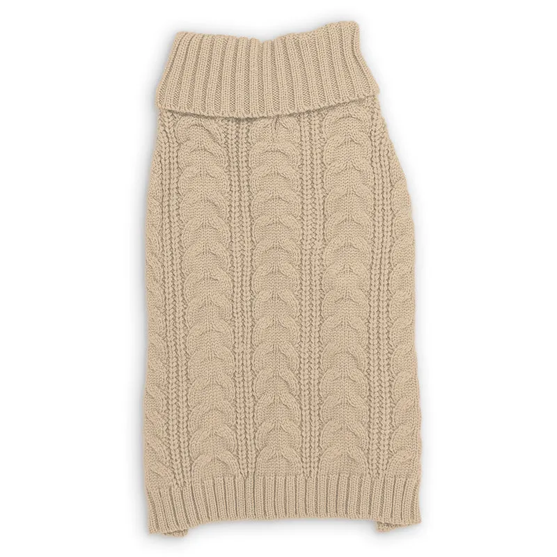 Cable Turtleneck Sweater