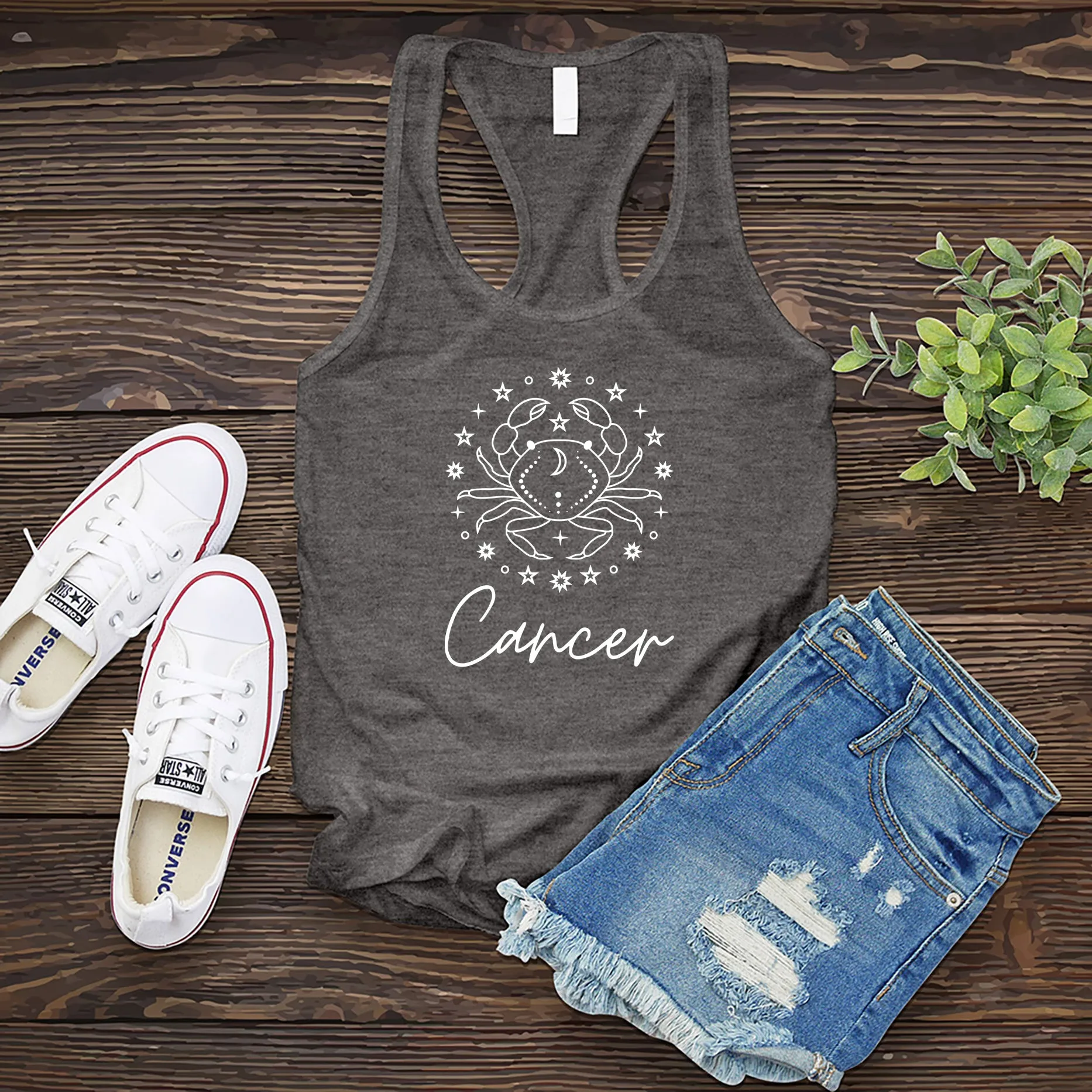 Cancer Crab Star Circle Women's Tank Top