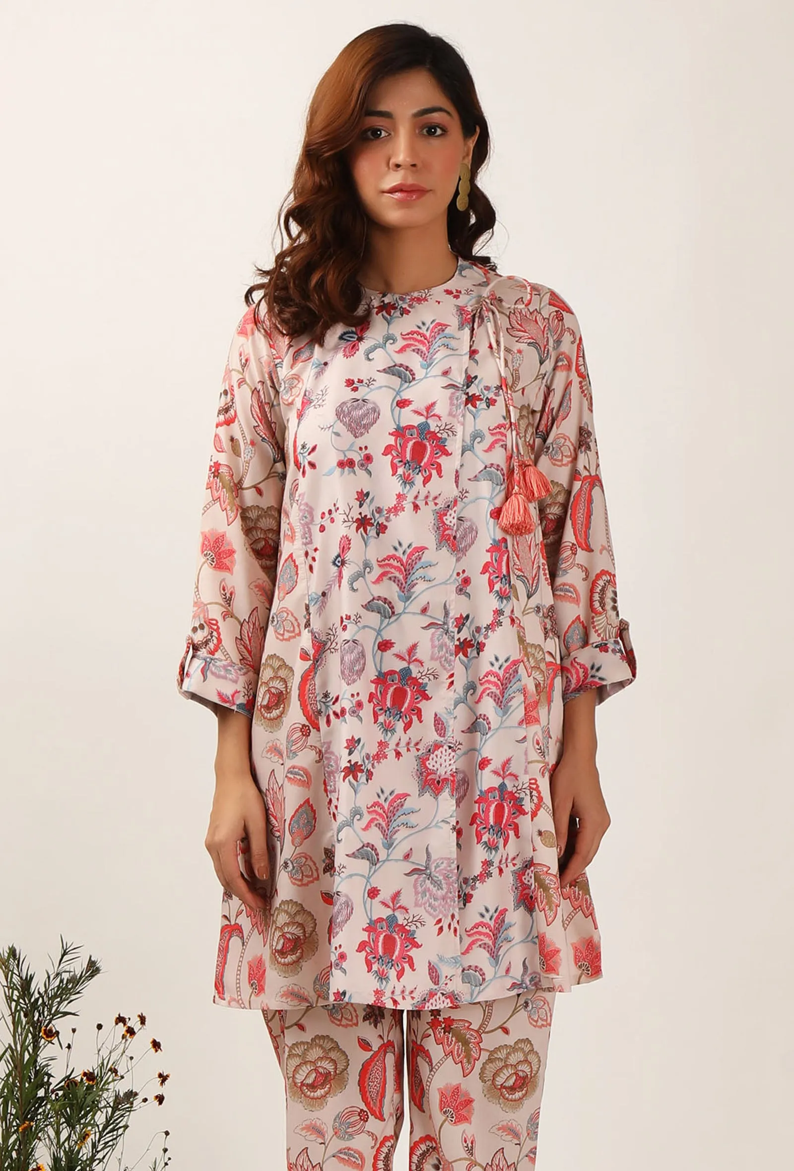 Cara Floral Chintz Wrap Tunic