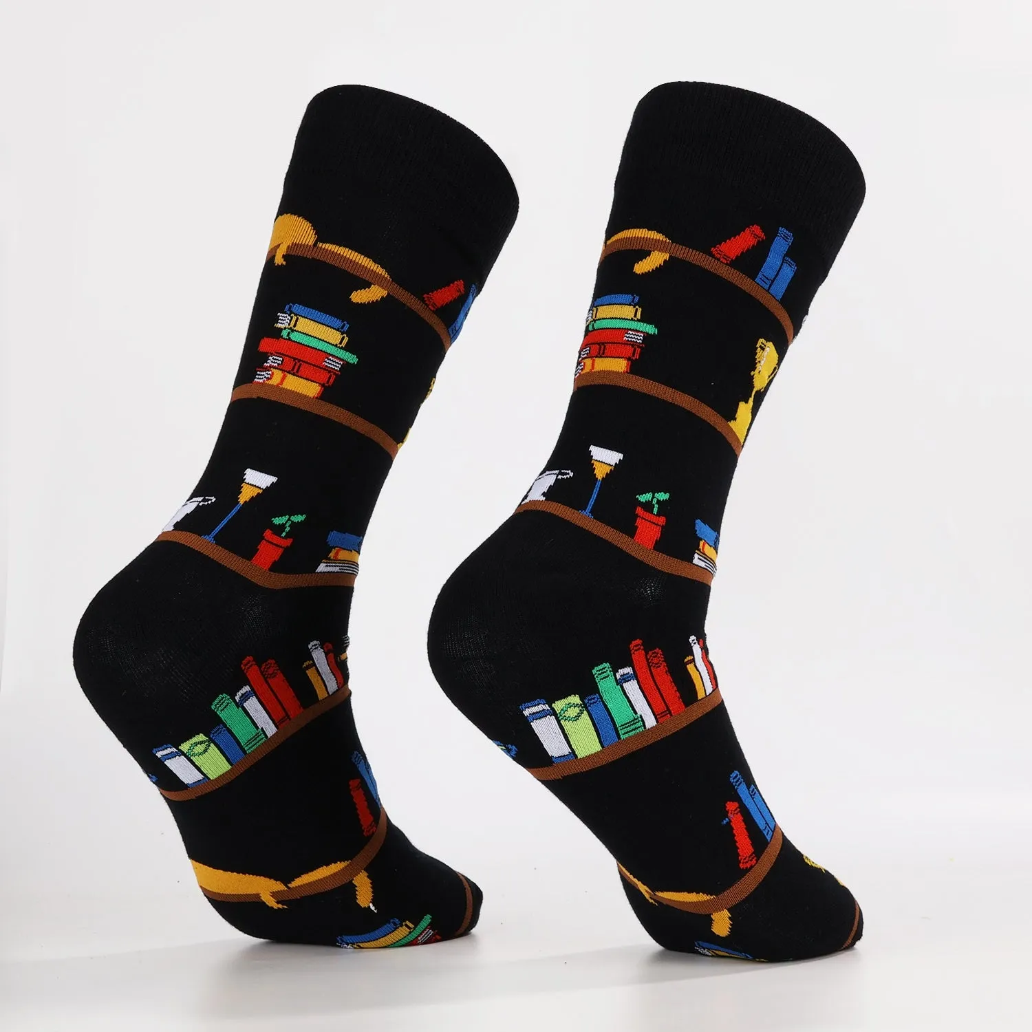 Cat Among the Book Socks