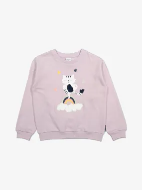 Cat Print Sweatshirt