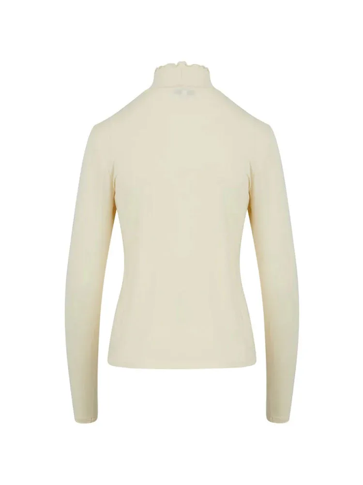 CC Heart Sofia Turtleneck Top Cream