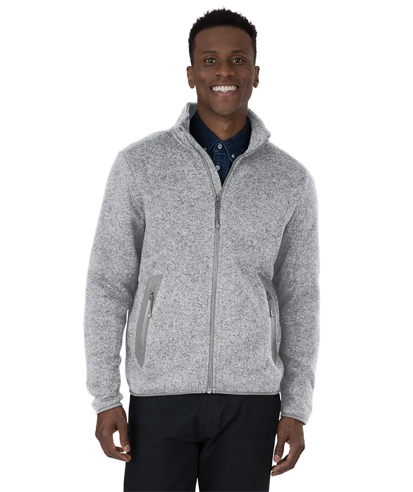 Charles River Men's Heathered Fleece Jacket