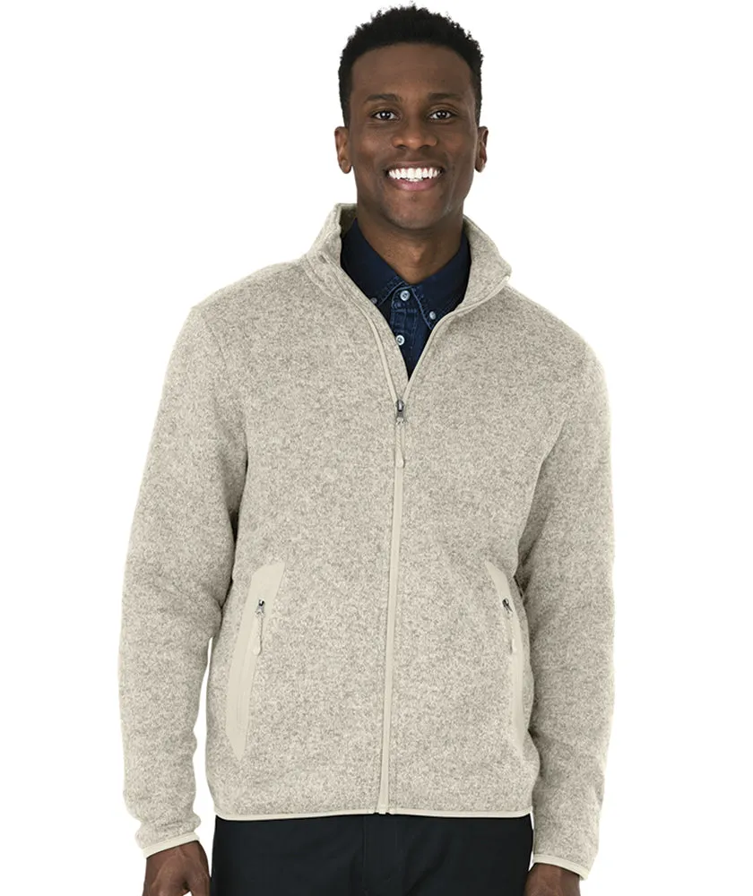 Charles River Men's Heathered Fleece Jacket