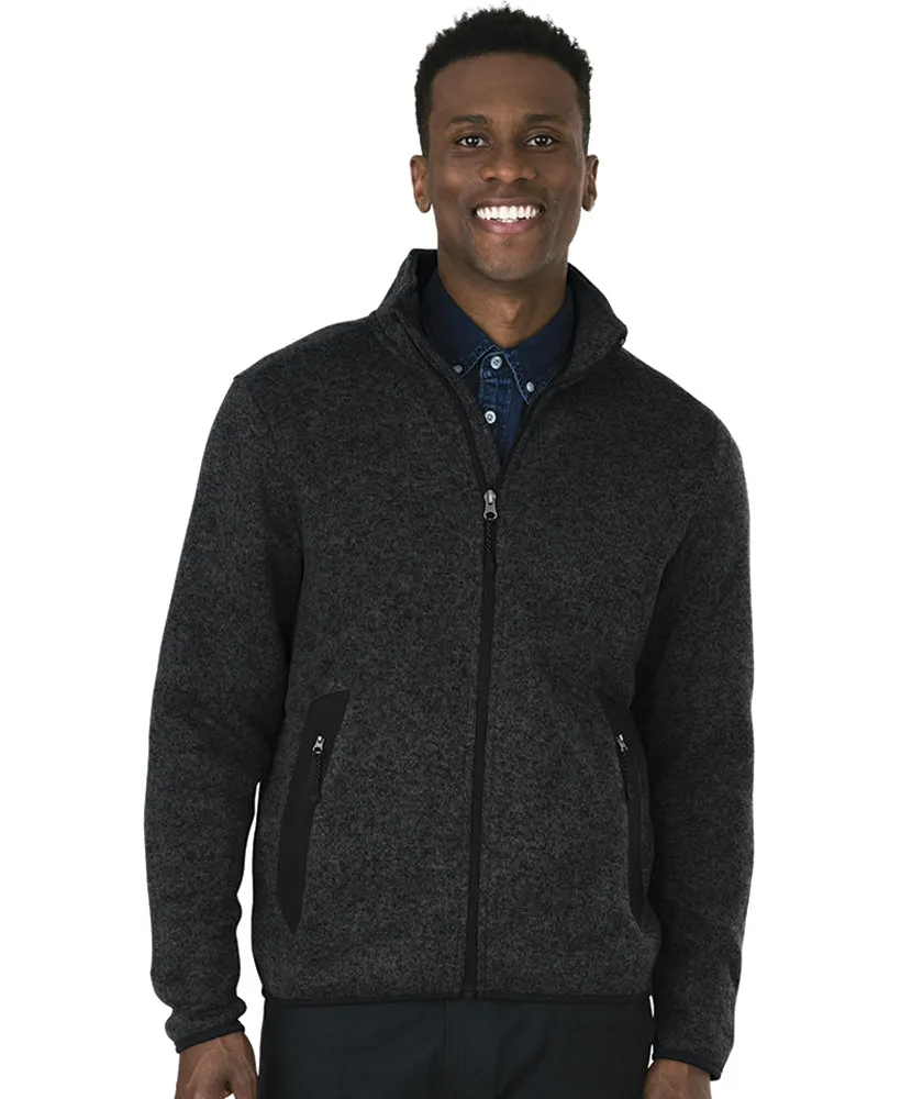 Charles River Men's Heathered Fleece Jacket