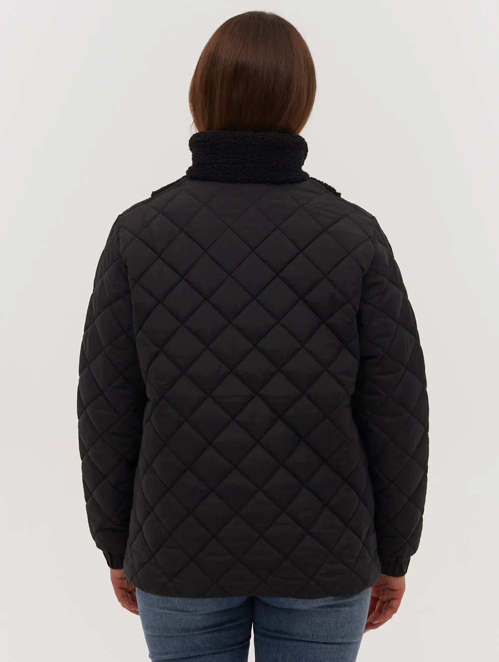 Chel Quarter-Zip Quilted Jacket