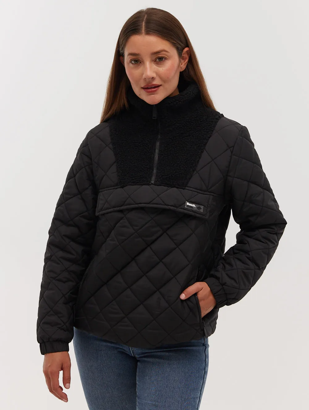 Chel Quarter-Zip Quilted Jacket