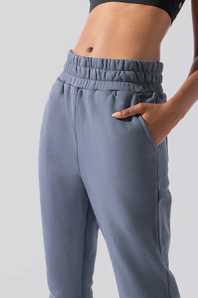 Cloud Rollover Sweatpant - Denim Blue