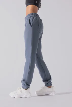 Cloud Rollover Sweatpant - Denim Blue