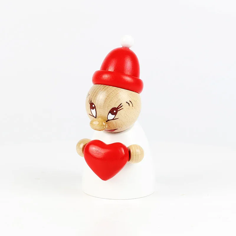 Clumsy Mini Valentine with wooden beanie and small bobble