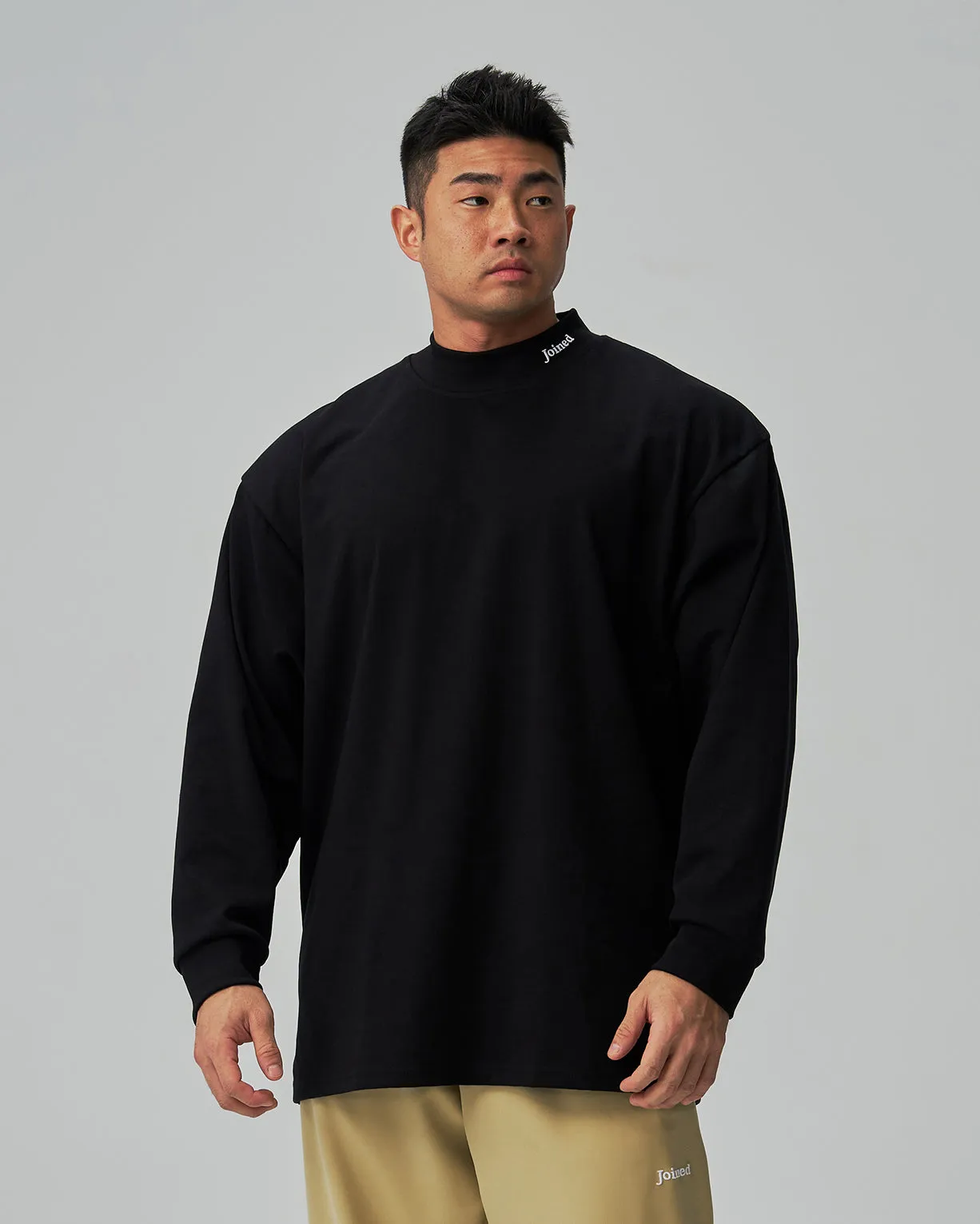 Cotton⁺ Turtleneck Oversized Long Sleeves Tee