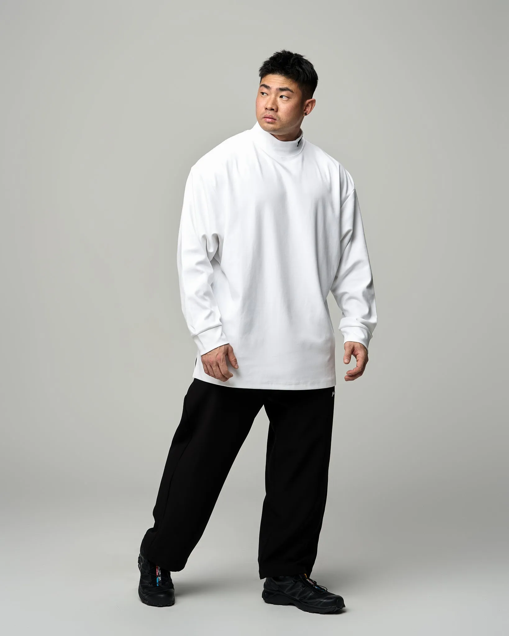 Cotton⁺ Turtleneck Oversized Long Sleeves Tee