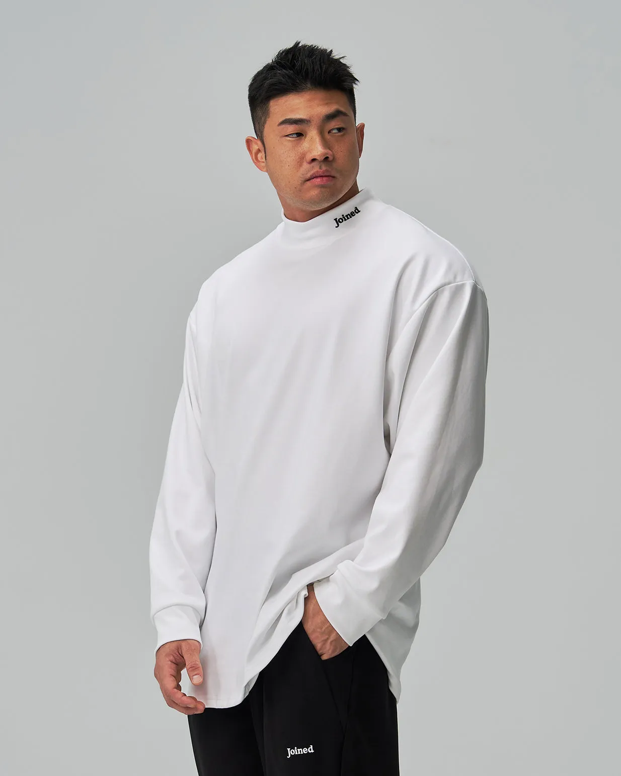 Cotton⁺ Turtleneck Oversized Long Sleeves Tee